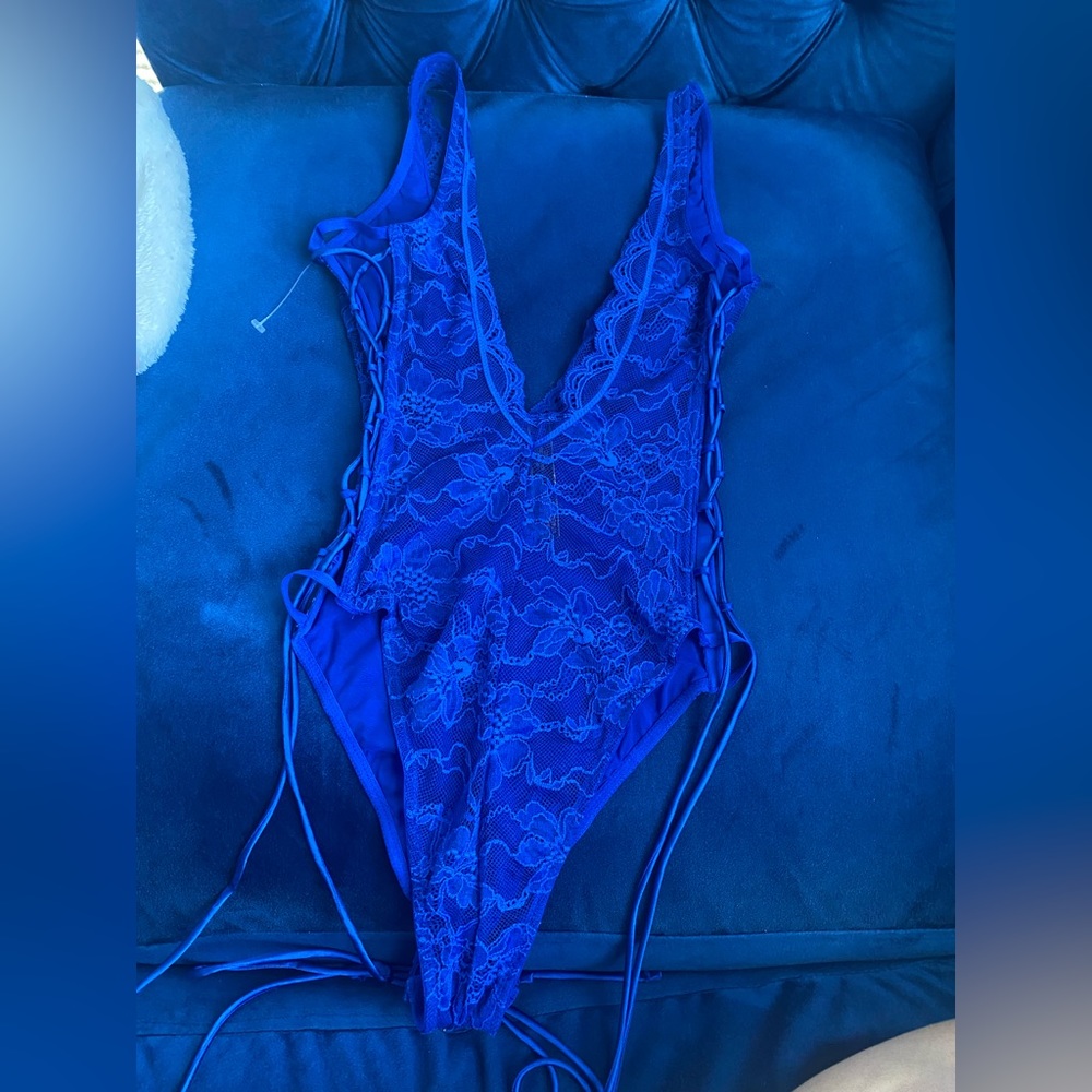 Victorias Secret Blue Lace up Teddy. 💙 New Without Tags.